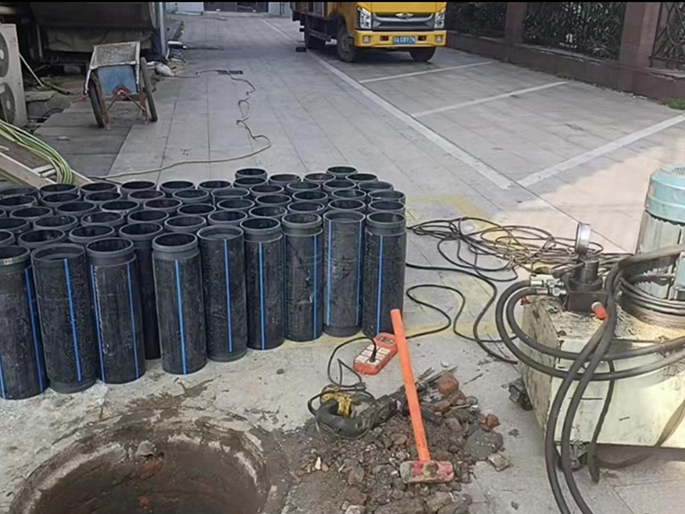 华南热作学院PE置换管厂家 DN315置换管 非开挖管短管置换